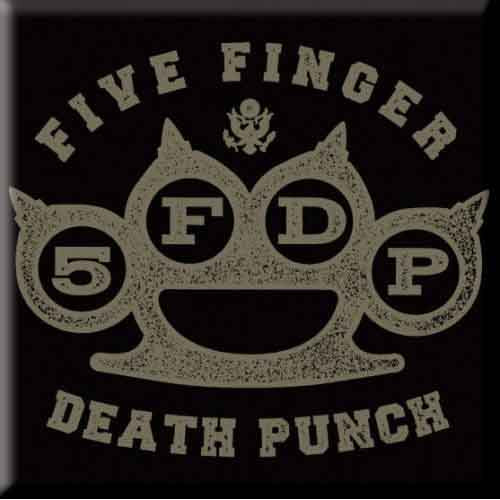 Five Finger Death Punch Fridge Magnets - Brass Knuckle
