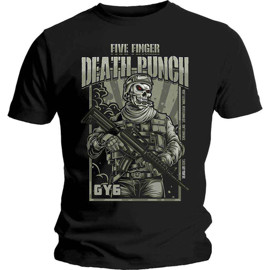 Five Finger Death Punch T Shirt - War Soldier