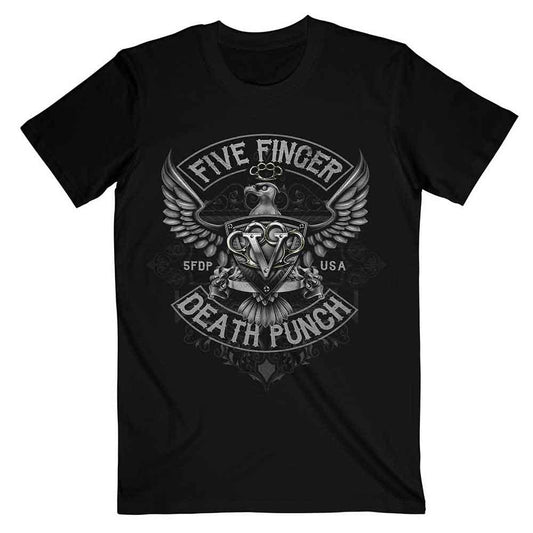 Five Finger Death Punch T Shirt - Howe Eagle Crest