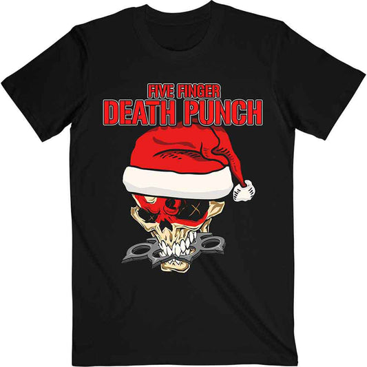 Five Finger Death Punch T Shirt - Santa Knucklehead