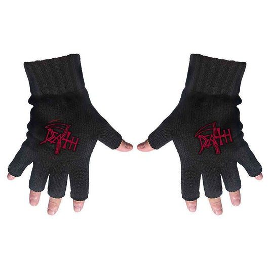 Death Fingerless Gloves - Logo