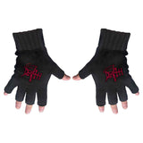 Death Fingerless Gloves - Logo