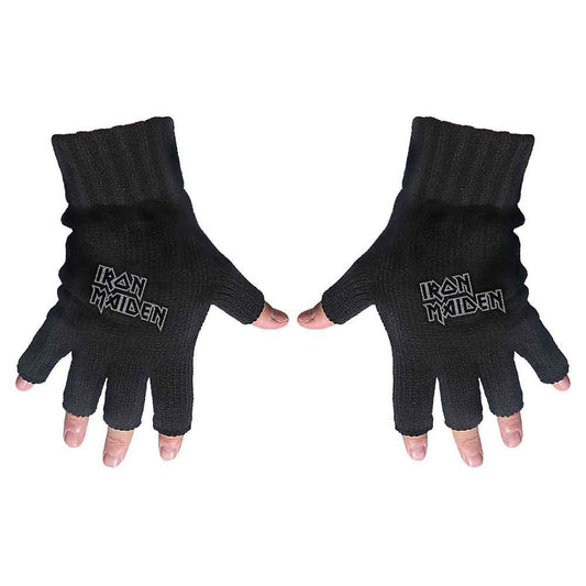 Iron Maiden  Fingerless Gloves - Logo