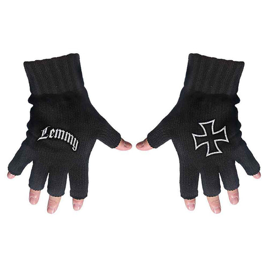 Lemmy Fingerless Gloves - Logo & Iron Cross