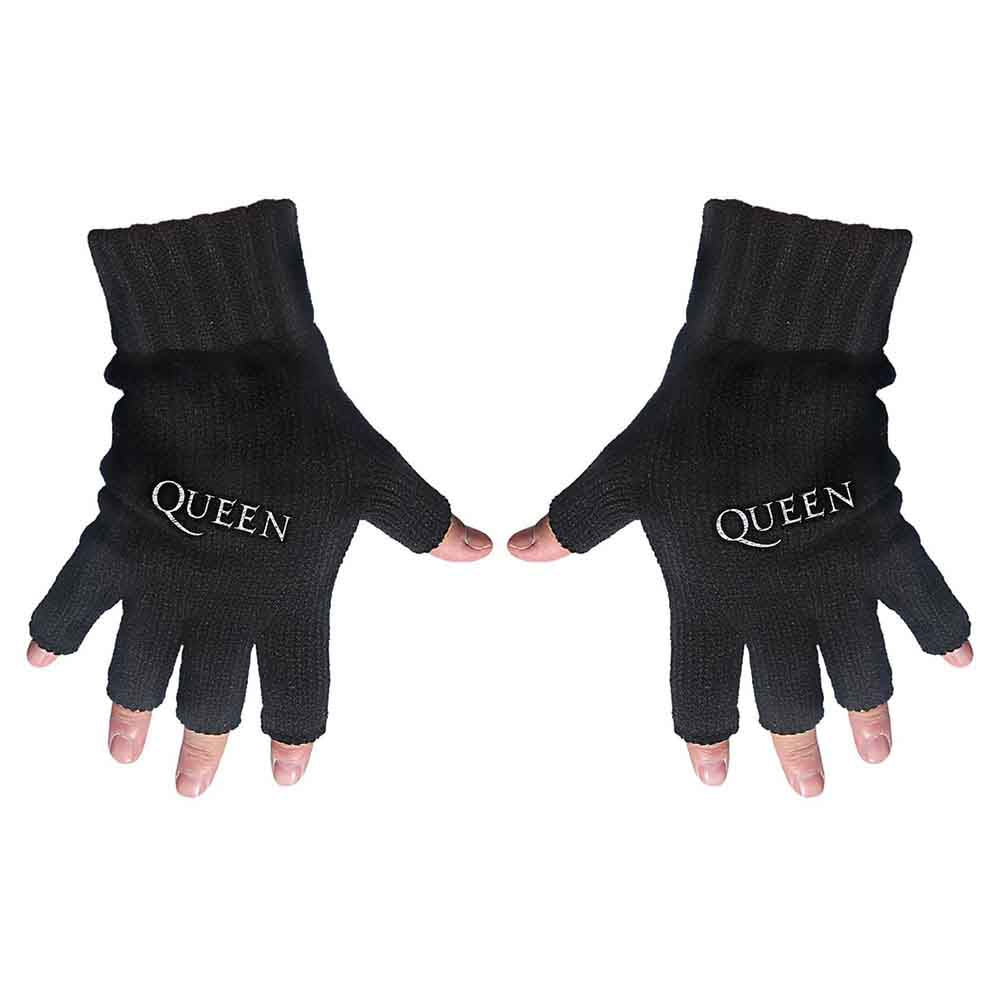 Queen Fingerless Gloves - Logo
