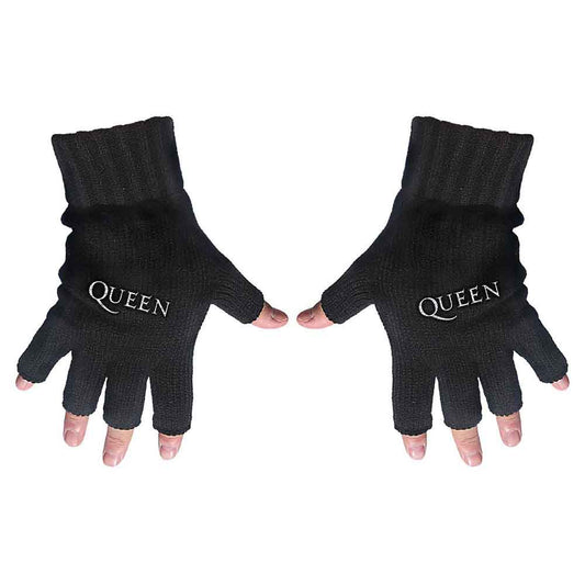 Queen Fingerless Gloves - Logo