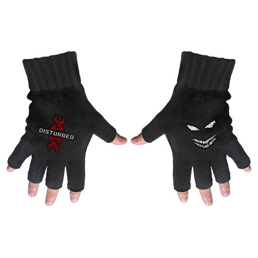 Disturbed Fingerless Gloves - Reddna