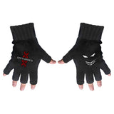 Disturbed Fingerless Gloves - Reddna