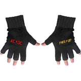 AC/DC Fingerless Gloves - PWR-UP / Logo