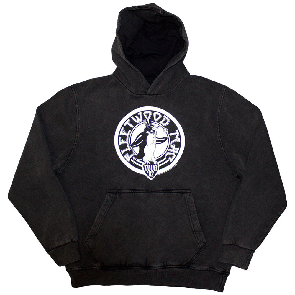 Fleetwood Mac Stone Wash Pullover Hoodie - Tour '82 Penguin Stone Wash