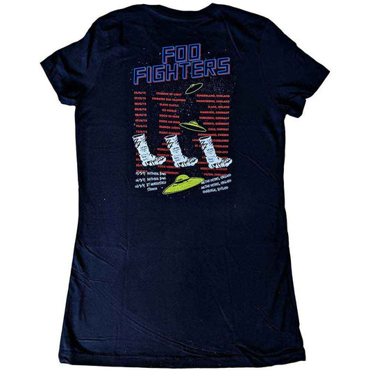 Foo Fighters Woman's T Shirt - UFOs 2015 European Tour