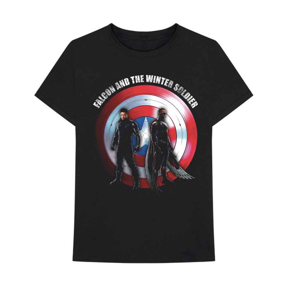 Marvel Comics T Shirt - Falcon & Winter Soldier Shield Logo