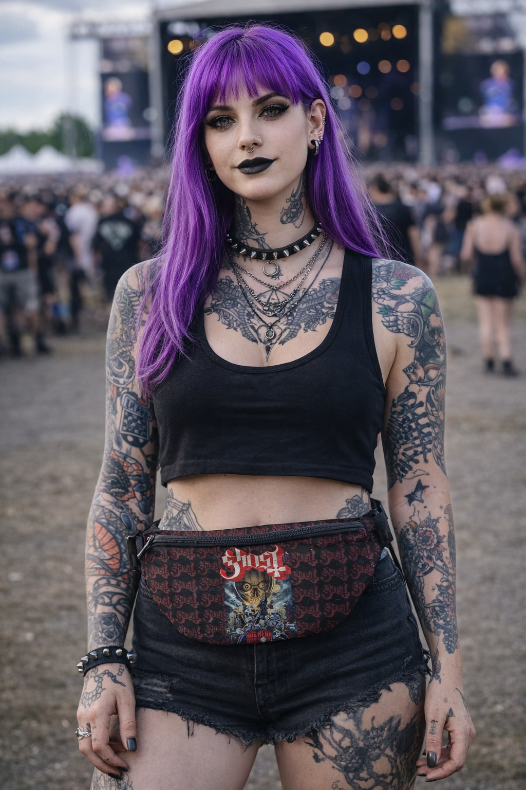 Rocksax Ghost  Bum Bag ( Fanny Pack) - Rite Here, Rite Now