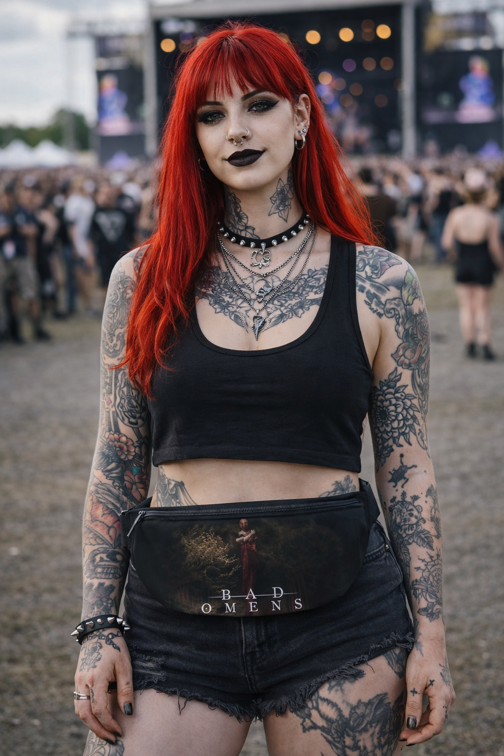 Rocksax Bad Omens Bum Bag (Fanny Pack) - Self Titled Cover
