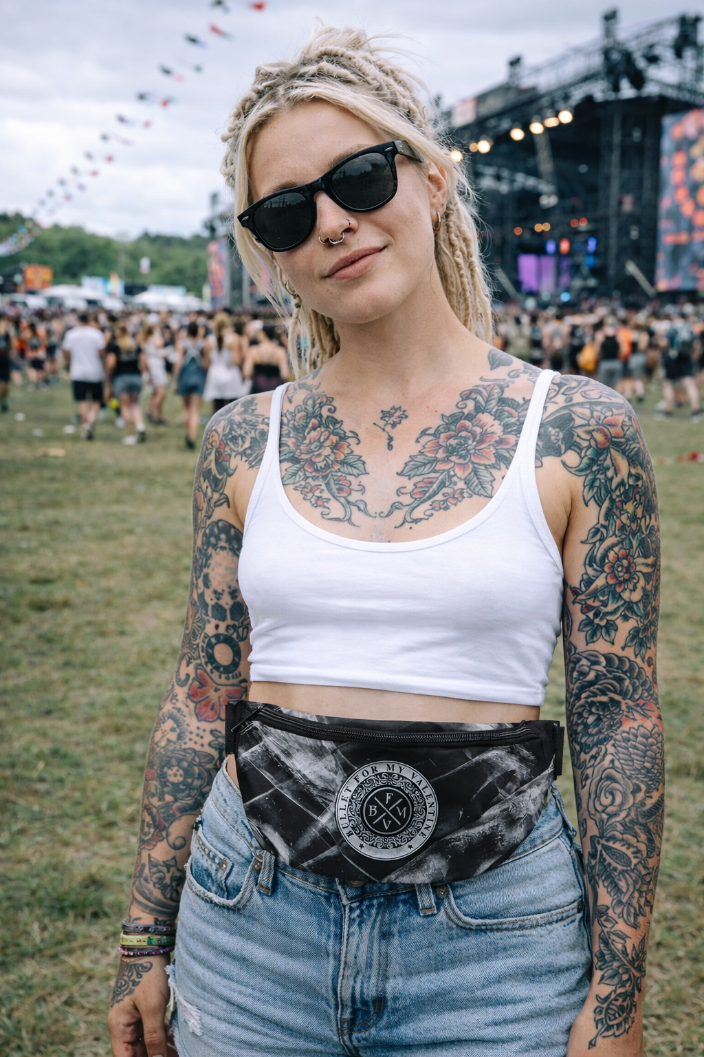 Rocksax Bullet For My Valentine Bum Bag (Fanny pack) - Circle