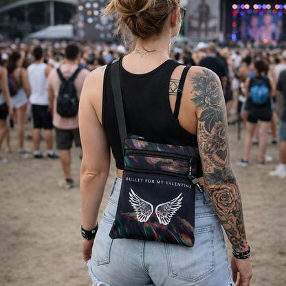 Rocksax Bullet For My Valentine Body Bag - Wings 1
