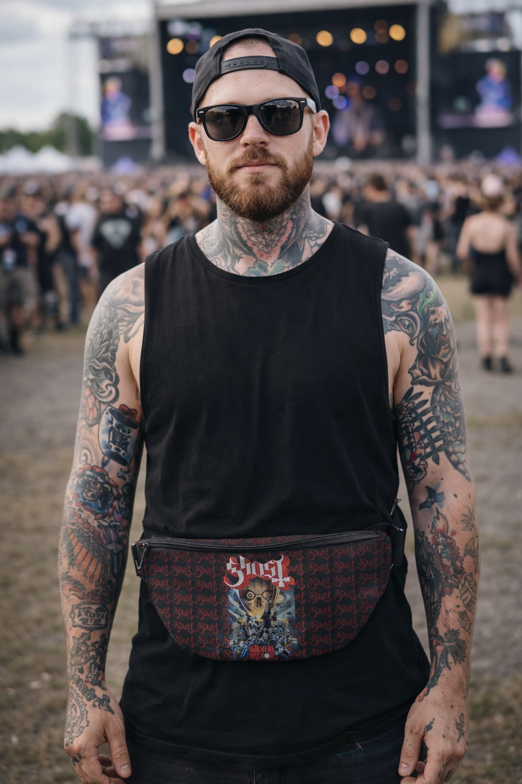 Rocksax Ghost  Bum Bag ( Fanny Pack) - Rite Here, Rite Now
