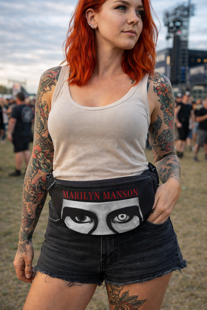 Rocksax Marilyn Manson Bum Bag (Fanny Pack) - Red Lips