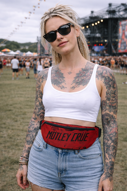 Rocksax Mötley Crüe Bum Bag (Fanny pack) - Girls Live