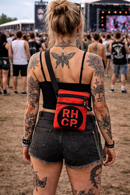 Rocksax Red Hot Chili Peppers Body Bag - Red Square
