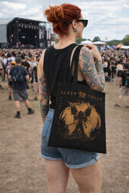 Rocksax Sleep Token Tote Bag - TMBTE (Gold)