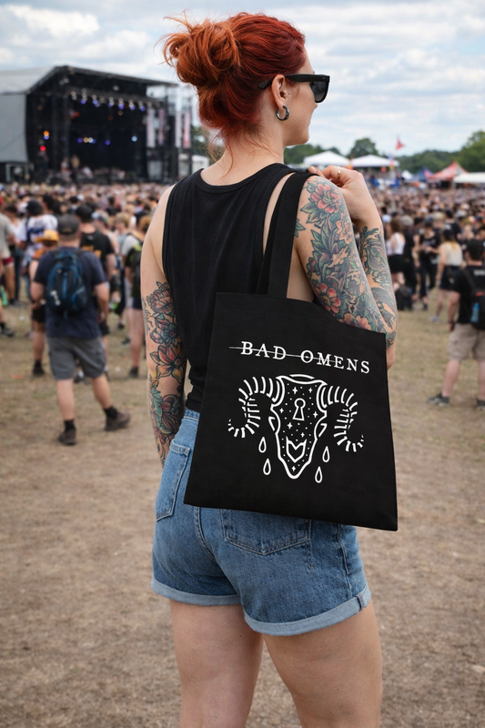 Rocksax Bad Omens Tote Bag - Ramskull