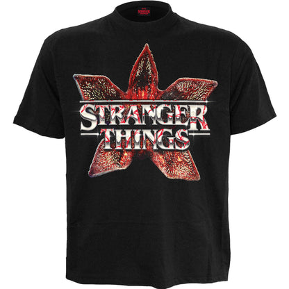 DEMOGORGAN LOGO - Front Print T-Shirt Black
