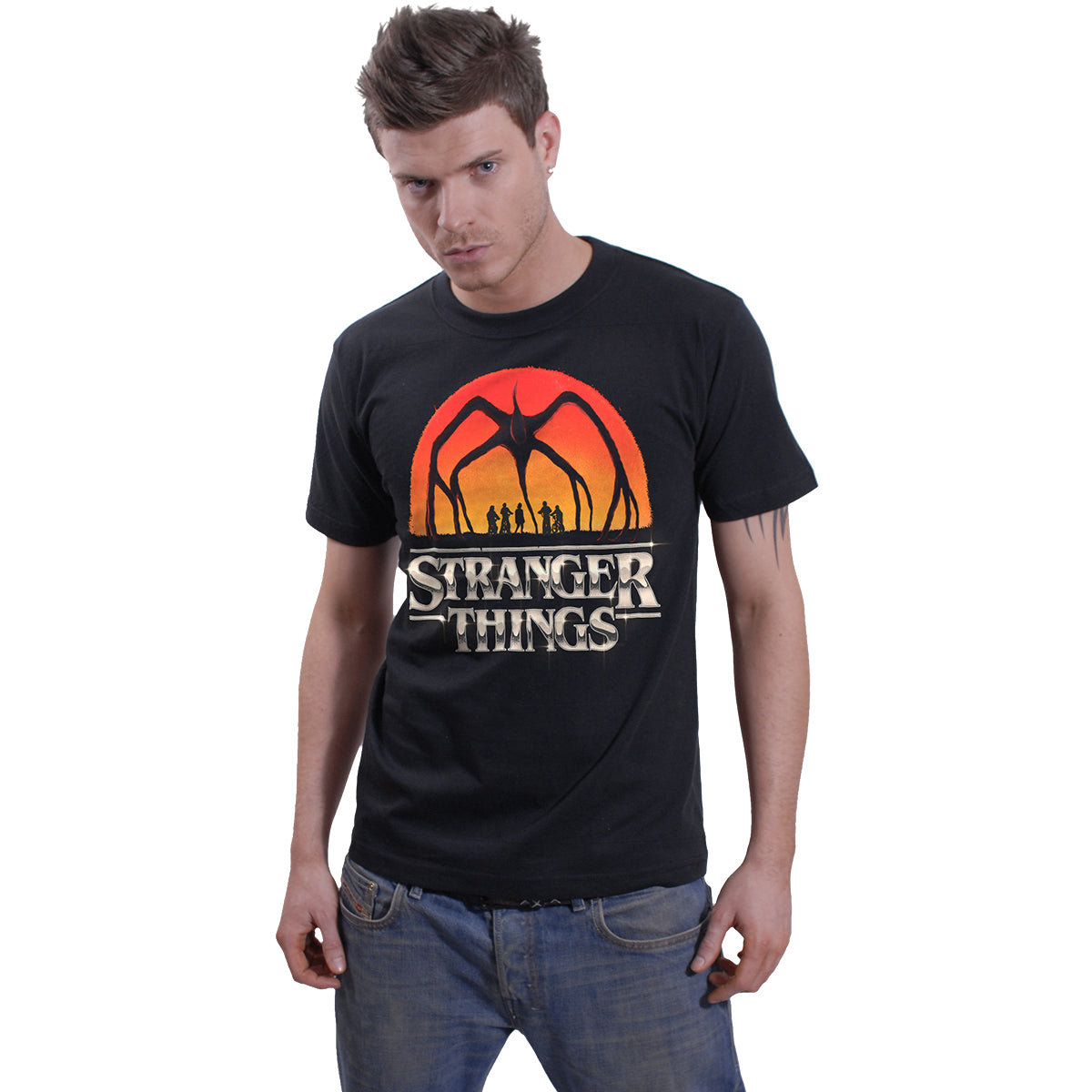 MIND FLAYER - Front Print T-Shirt Black