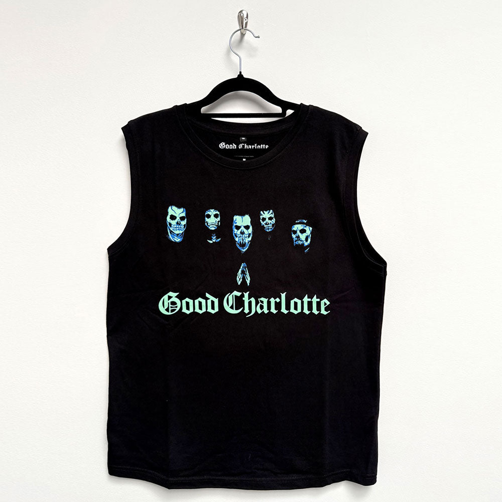 Good Charlotte Vest Top - Generation Rx Skull Faces | Buy Now For 24.99