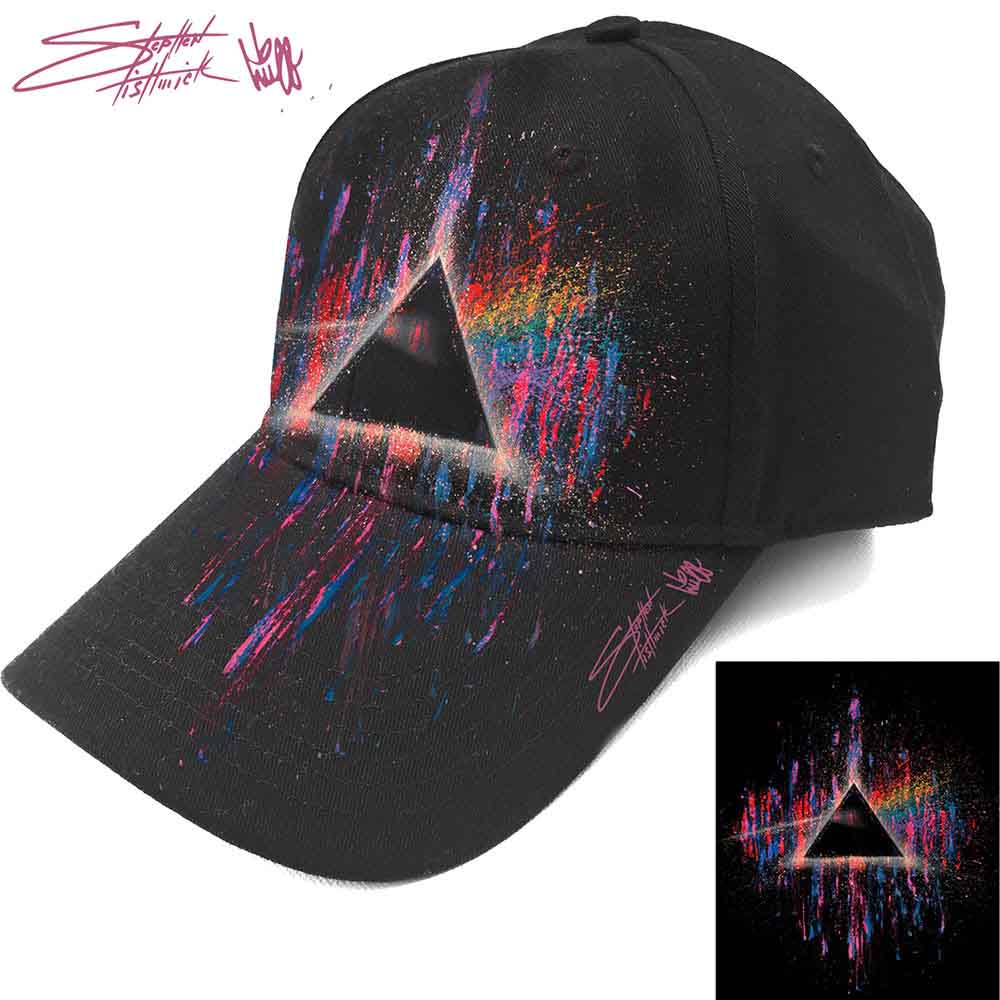Pink Floyd Baseball Cap - DSOTM Pink Splatter