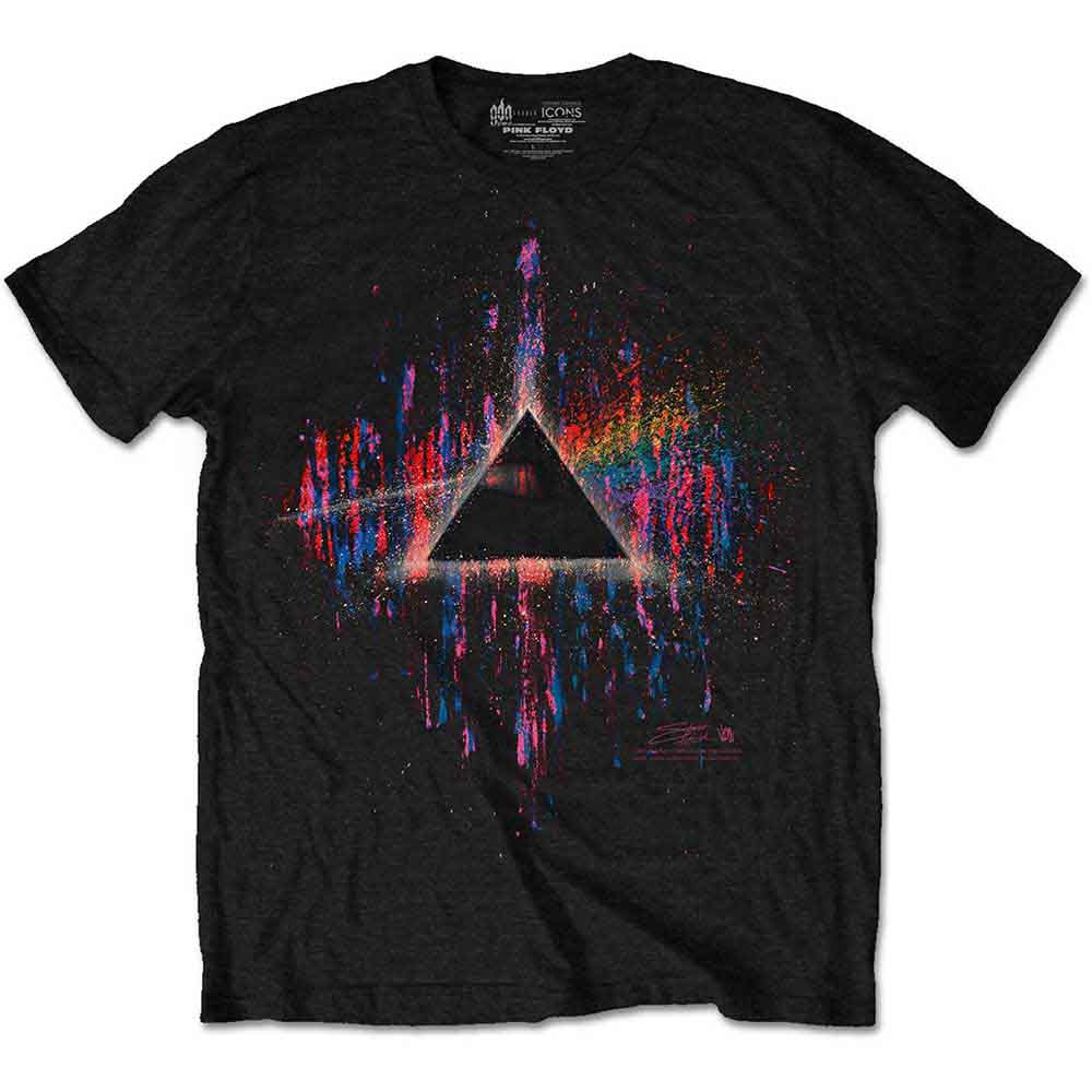 Pink Floyd T Shirt - DSOTM Pink Splatter