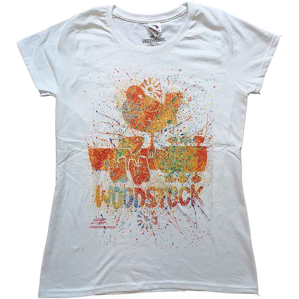 Woodstock Woman's T Shirt - Splatter