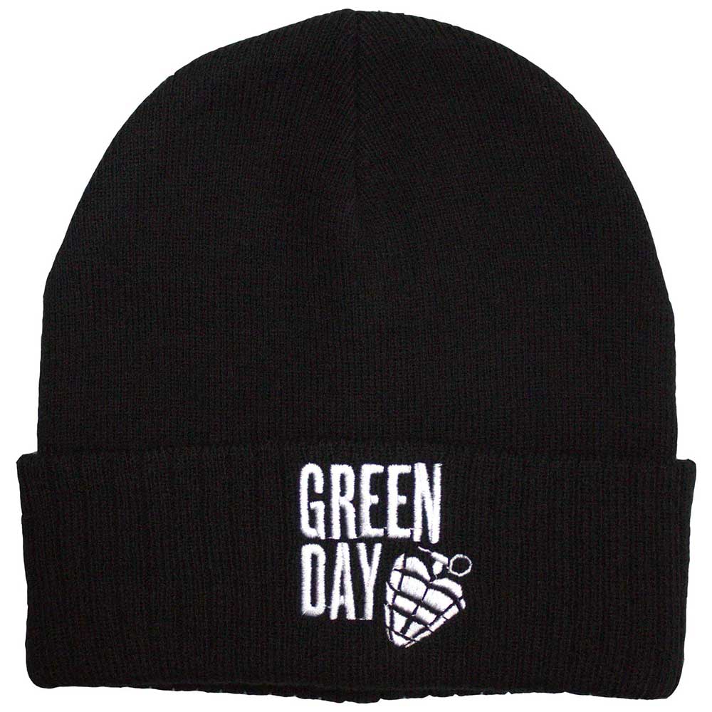 Green Day Beanies - Stacked Logo & Grenade