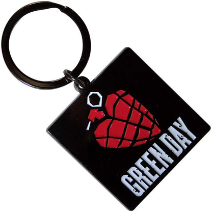Green Day Standard Keychains - Grenade Logo