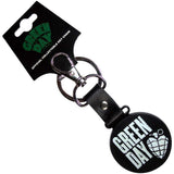 Green Day Standard Keychains - Stacked Logo & Grenade Circle