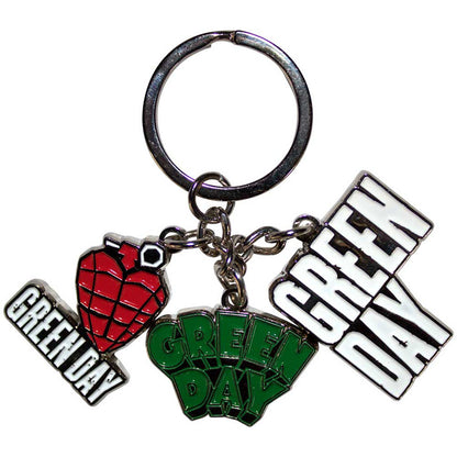 Green Day Standard Keychains - Logo Charms