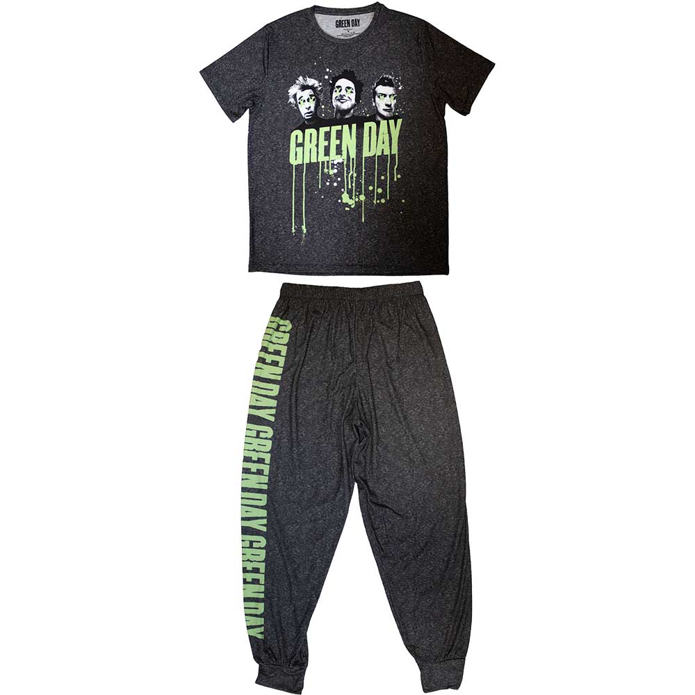 Green Day Long Sleeve T Shirt - Drips