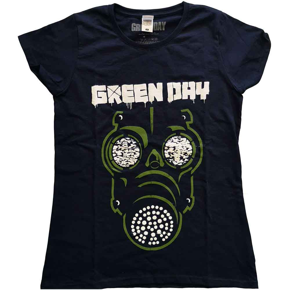 Green Day Woman's T Shirt - Green Mask
