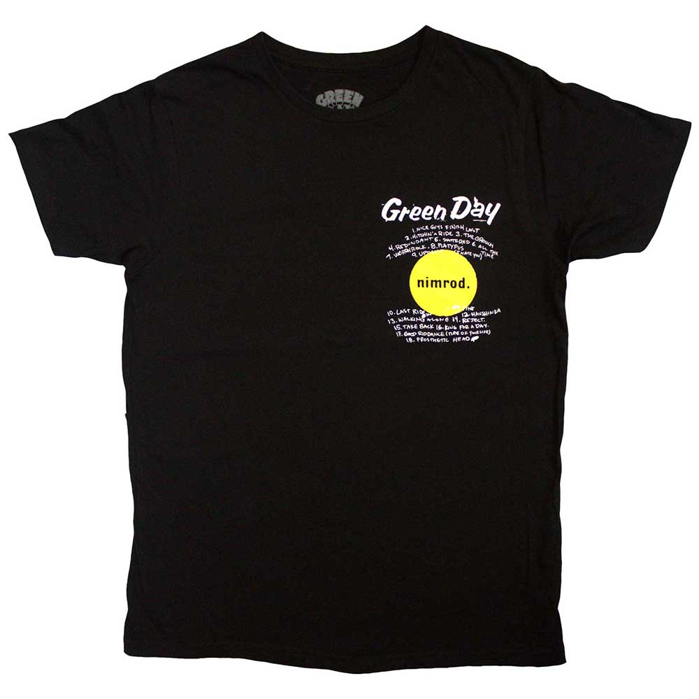 Green Day T Shirt - Nimrod Pocket Mugshots