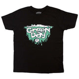 Green Day T Shirt - Kerplunk Logo Sad Face