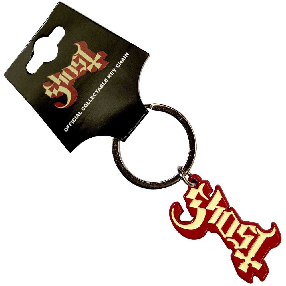Ghost Standard Keychains - Logo Red Shadow