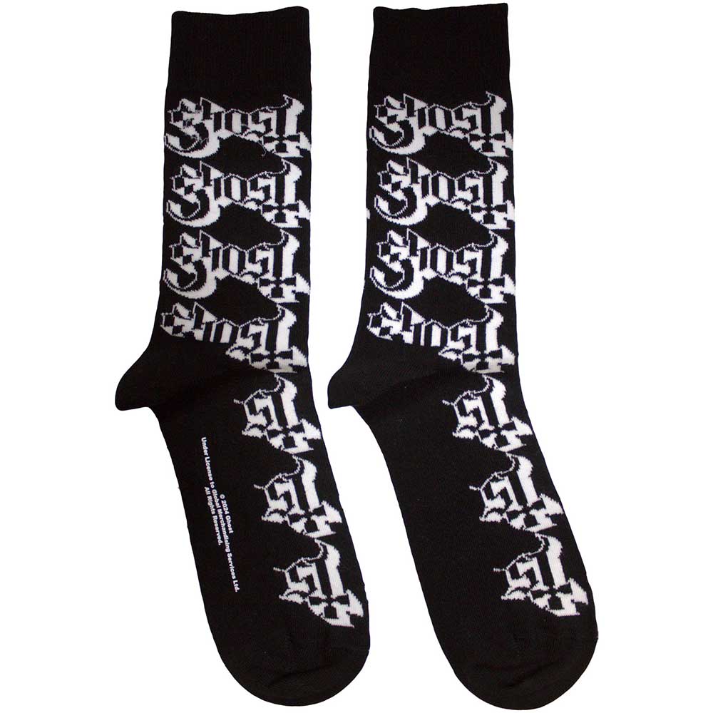 Ghost Ankle Socks - Logo Pattern