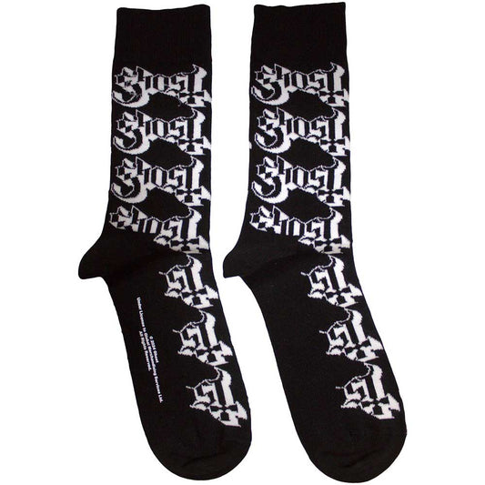 Ghost Ankle Socks - Logo Pattern