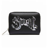 Rocksax Ghost Purse (Women's Bi-Fold Zipped Wallet) - Chrome Logo