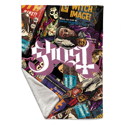 Rocksax Ghost Sherpa Fleece Blanket - Magazines  | Buy Now From £39.99