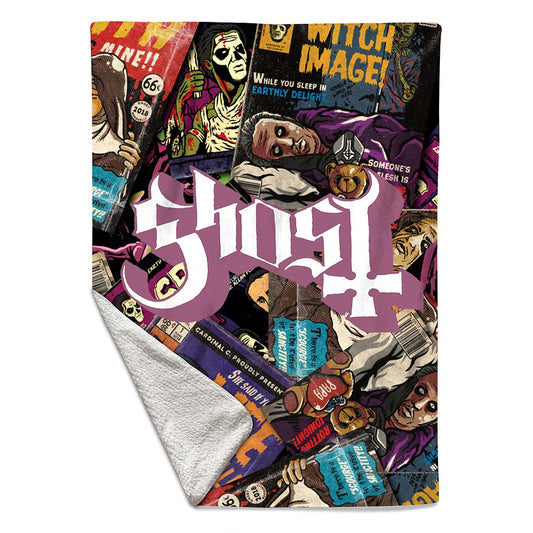 Rocksax Ghost Sherpa Fleece Blanket - Magazines  | Buy Now From £39.99