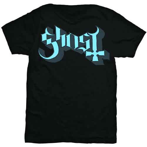 Ghost T Shirt - Blue/Grey Keyline Logo