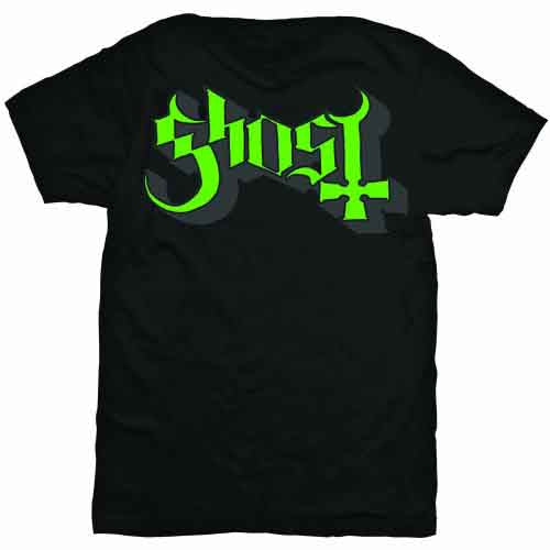 Ghost T Shirt - Green/Grey Keyline Logo