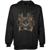 Guns N Roses Pullover Hoodie - Distress Skull