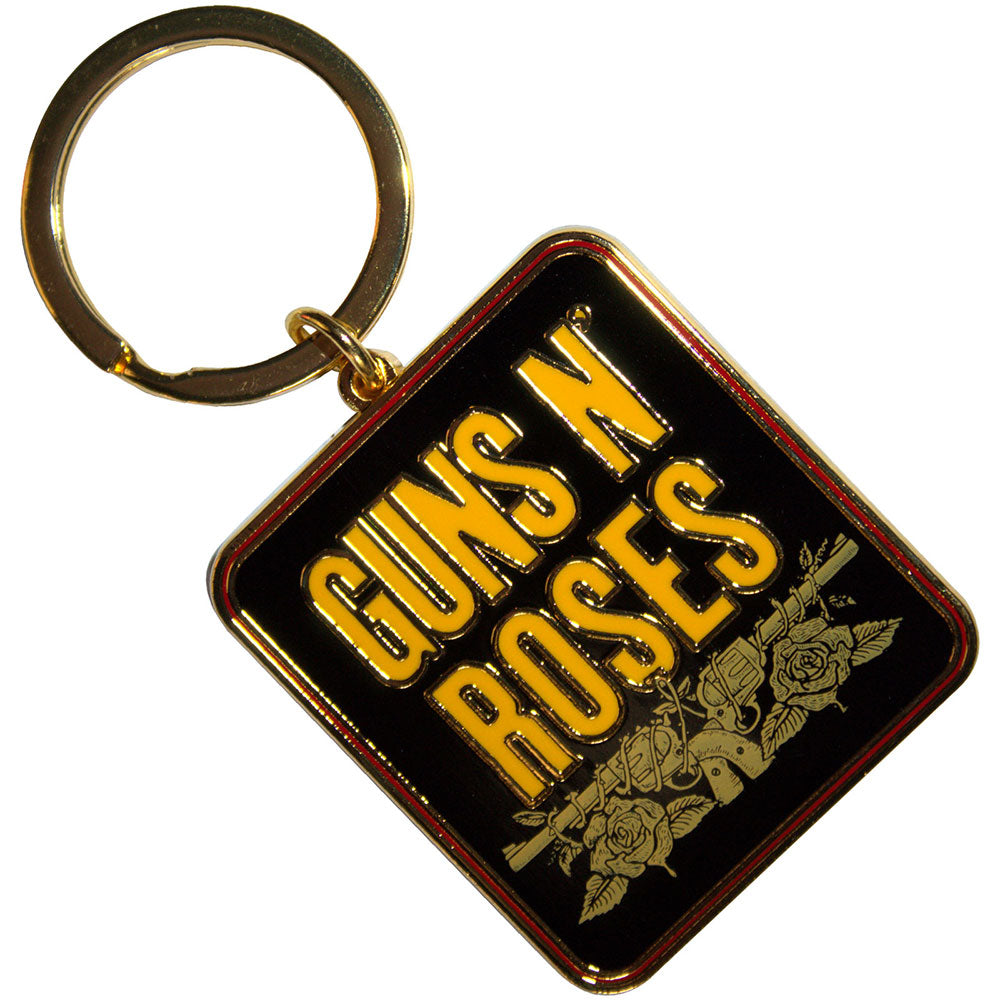 Guns N Roses Standard Keychains - Stacked Black